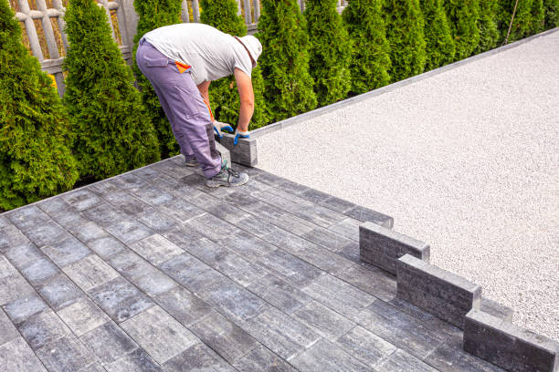 Permeable Paver Driveway in Mathis, TX